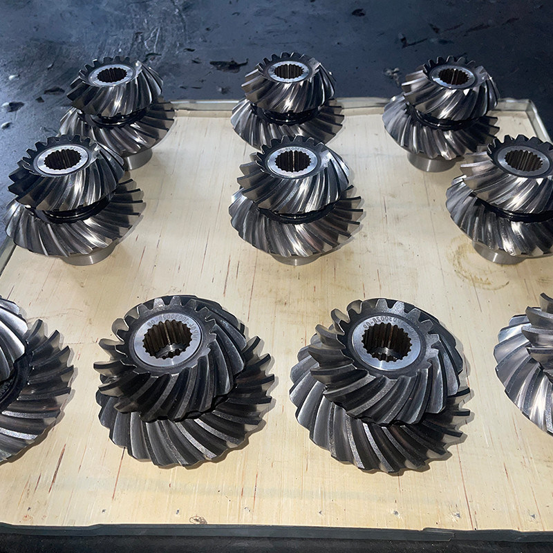 Middle Carbon Steel Helical Gear for Customization Teeth Number and Grinned Surface Finish