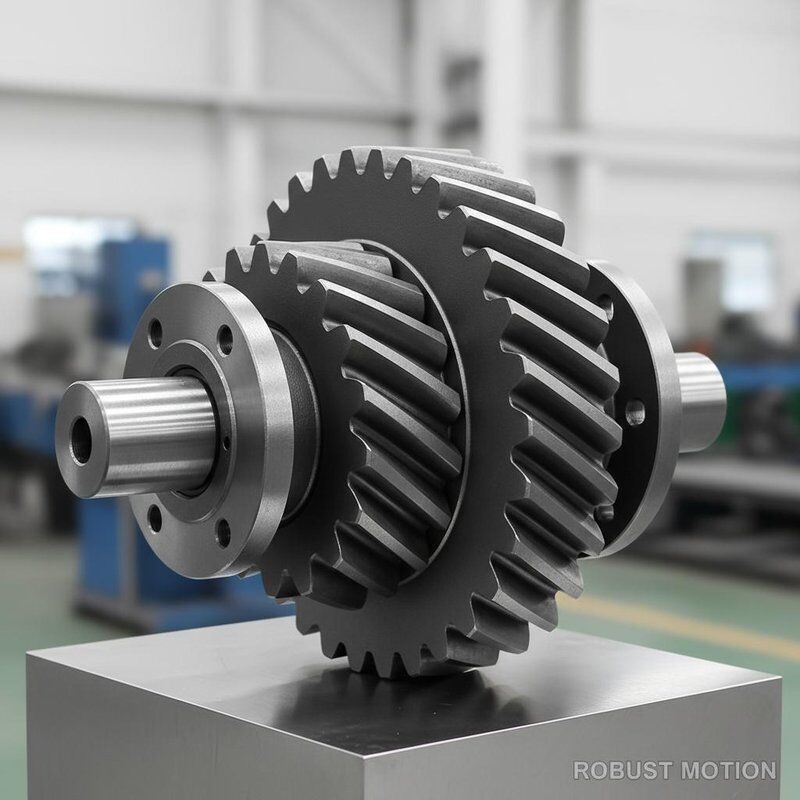 Heavy Duty Spiral Bevel Gear Set with HRC 58–62 Hardness and DIN3965 Class 5–8 Standards for 90° Shaft Angle Power Transmission