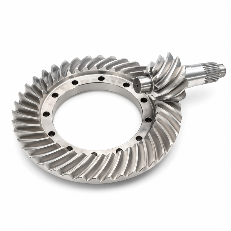High Accuracy 20CrMnTi Spiral Bevel Gear Set with Customizable Pitch Diameter for Transmission Box